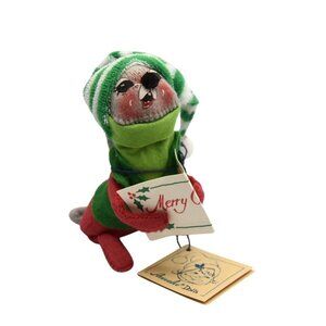 Annalee Dolls Christmas Caroling Mouse Figurine 1990 Holiday Decor 6 In 7705